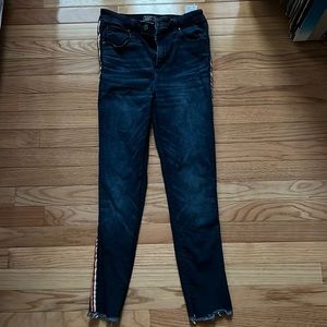 Abercrombie skinny (stretch) jeans with vintage stripe detail on the side